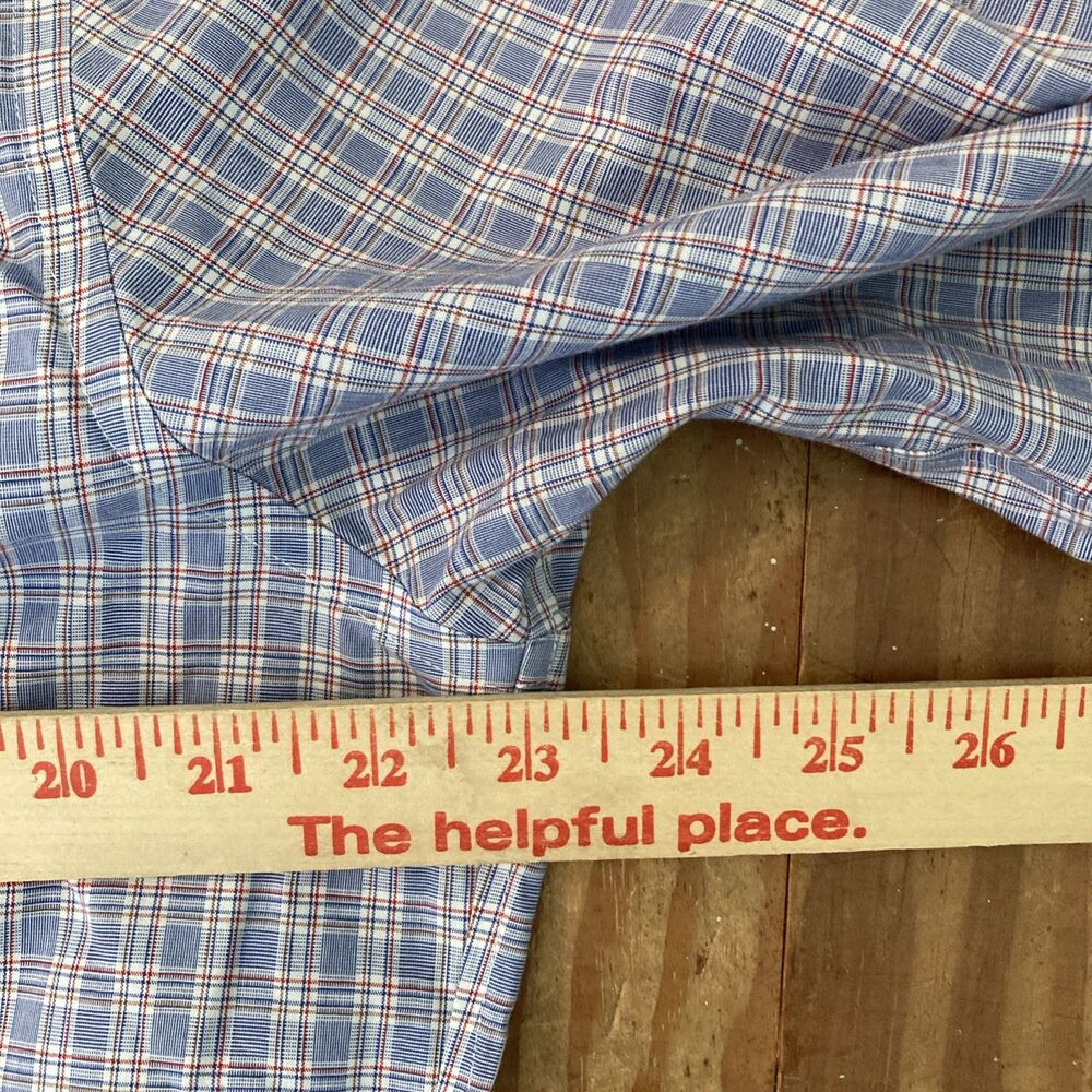 Banana Republic Men's L Camden Fit Non-Iron Button Up Plaid Long Sleeve Shirt - Picture 8 of 13